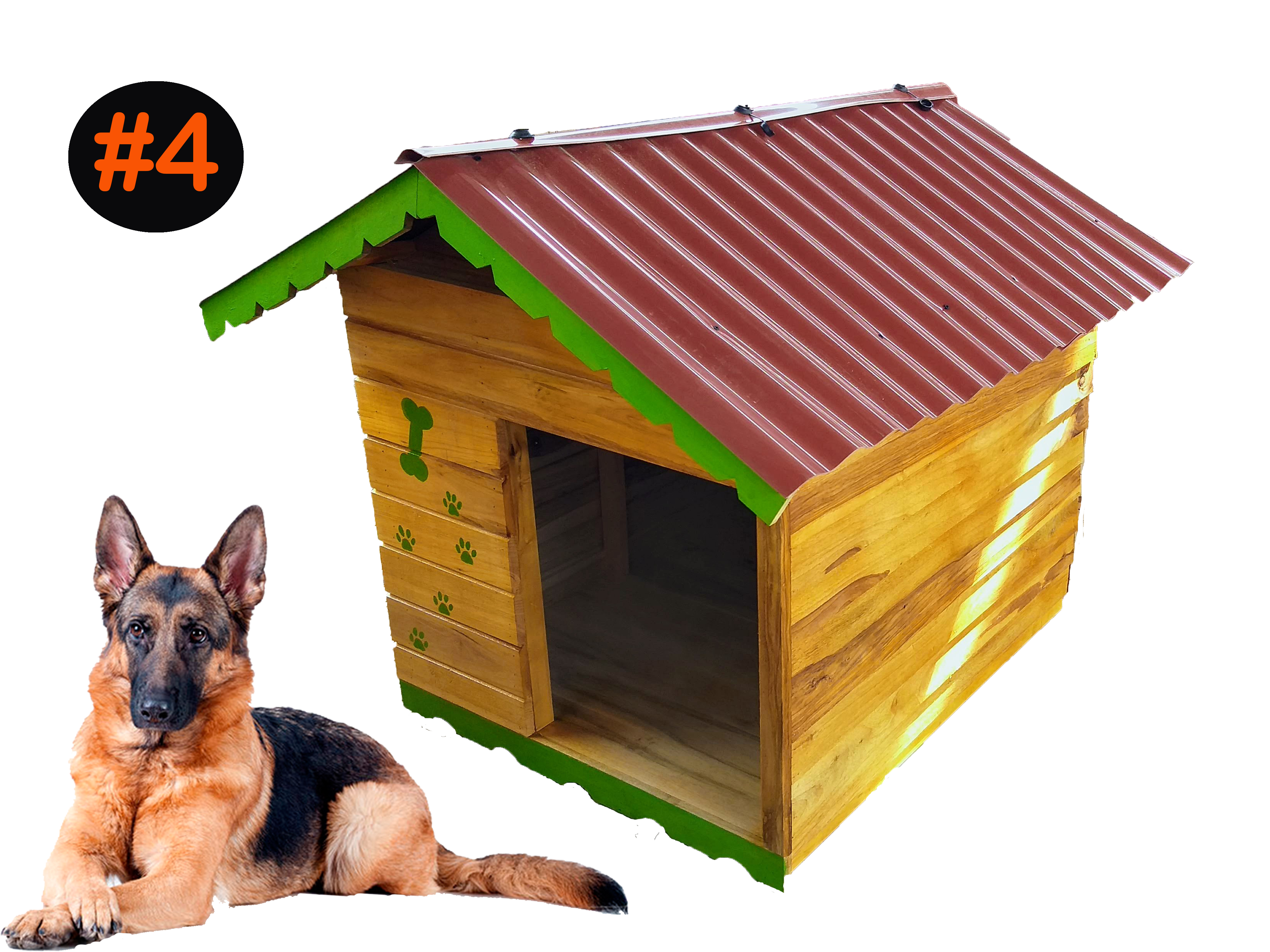 Casa de Mascota # 4 ( Pastor Alemán ,Golden,Rottweiler, Pitbull )