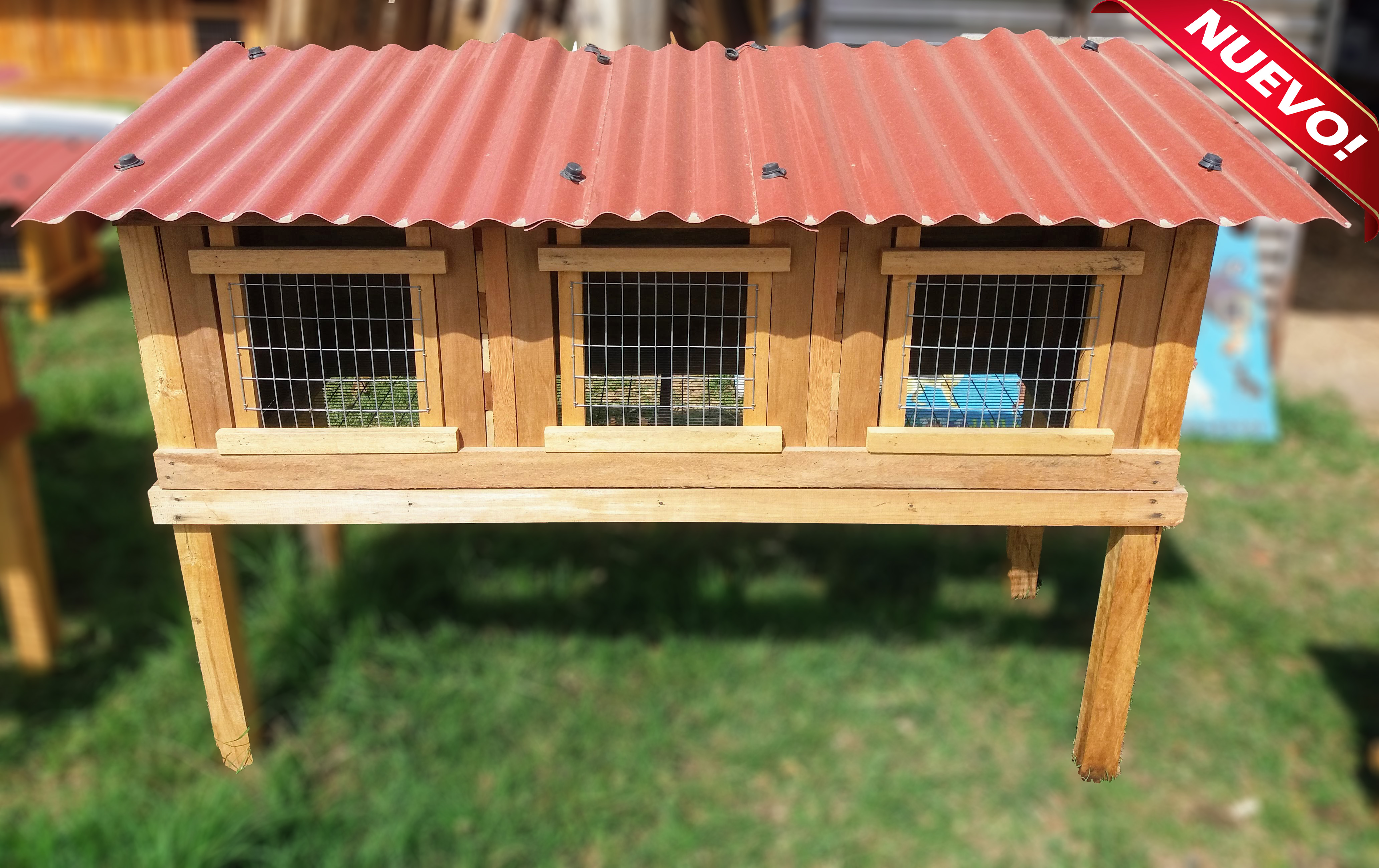 Jaula Cuyes,Conejos 3 Servicios (Capacidad 25 -30 Cuyes)