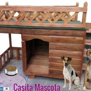 Casita de Mascota Alta Calidad ( 2 Mascotas Pequeña y Mediana)