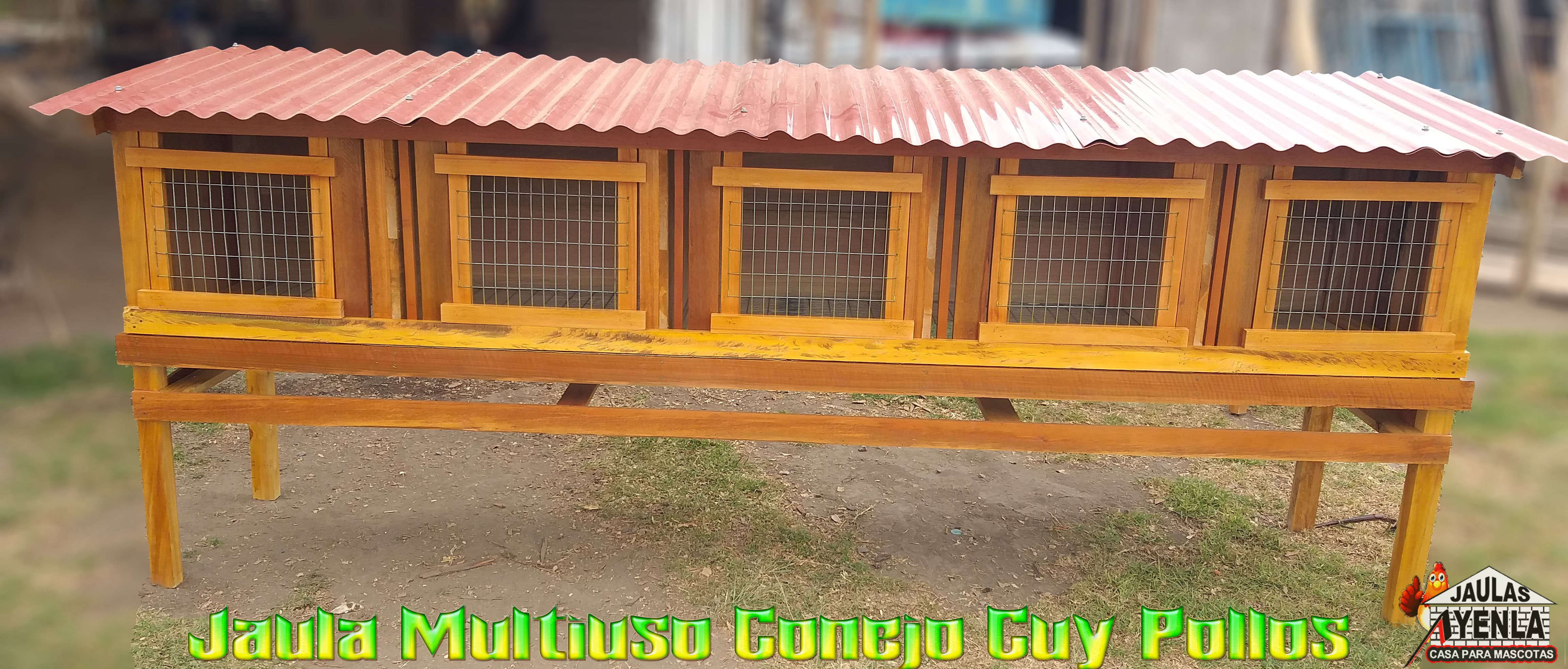 Jaula Multiuso 5 Servicios (Capacidad 50 60 Animalitos) - Imagen 2