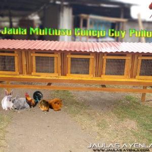 Jaula Multiuso 5 Servicios (Capacidad 50 60 Animalitos)